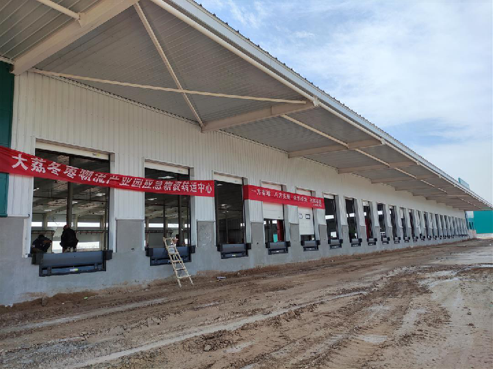 工業(yè)提升門、卸臺(tái)在大荔冬棗物流