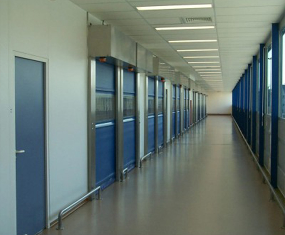 龜田食品PVC快速門應(yīng)用